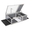FURNIinspire Pet Crates and Houses Tortoise Wooden Turtle Habitat with Removable Top and Tray for Indoors and Outdoors, Grey, 37.8"*24.02"*12.01" - 4 of 4