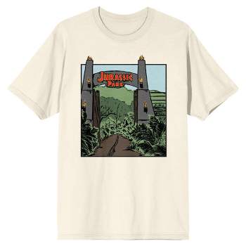 Men's Jurassic Park T. Rex Crayon Print T-shirt - Black - X Large : Target