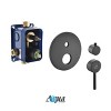 KubeBath Aqua Rondo by KubeBath Matte Black 3-Way Rough-In Shower Valve With Cover Plate, Handle and Diverter - 2 of 2