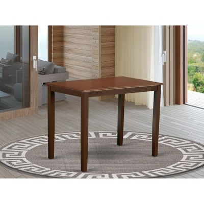 Mahogany Rectangular Extendable Counter Height Dining Table
