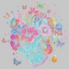 Men's Design By Humans Floral Butterfly Skull Funny Halloween Costume Hippie Flower By JeilJersey T-Shirt - 2 of 4