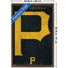 Trends International MLB Pittsburgh Pirates - Logo 25 Framed Wall Poster Prints - 3 of 4