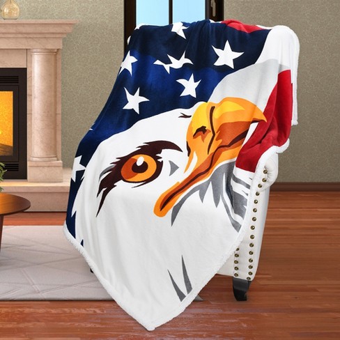 American eagle fleece discount blanket