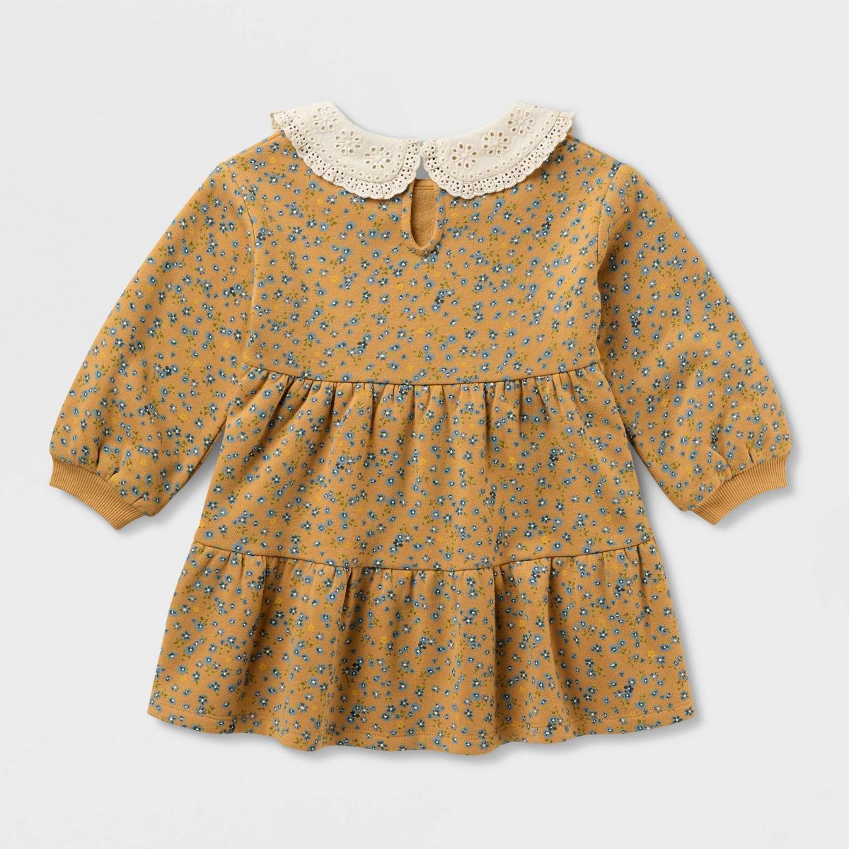 Baby and Toddler Girls' Long Sleeve Fleece Tiered Dress - Cat & Jack™ - thumbnail 7