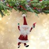De Carlini Italian Ornaments 7.75 In Jolly Gift Jig Christmas Tree Ornament , Christmas Decor Freeblown Santa Mgd (1PC) - 2 of 4