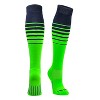 Mk Socks Elite Breaker Fade Baseball Football Soccer Knee High Socks - Navy Neon Green - 2 of 4