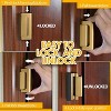 HANPURE 2Pcs Home Security Door Reinforcement Lock: Metal Door Locks for Front Door Locks Kids Safety Child Proof Door Latch Withstand 800 lbs Inside - 4 of 4
