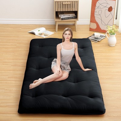 Futon Mattress Japanese Floor Mattress, Tatami Mat Foldable Floor Bed,Roll Up Mattress Camping Sleeping Pad for Dorm RV Travel, Adults Kids