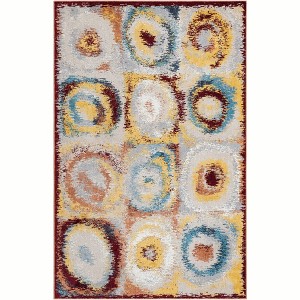 Unique Loom Kamala Washable Collection Area Rug - Tiles - 1 of 4