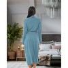 ADR Women's Lightweight Cotton Robe, Classic Soft Knit Long Lounge Robe with Pockets - 3 of 3