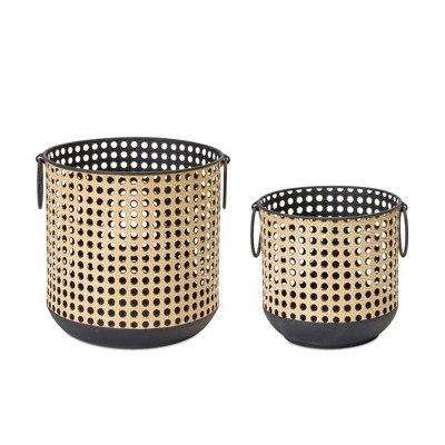 Melrose Punched Candle Holder (Set of 2)