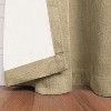 Classic Linen Design Room Darkening Semi-Blackout Curtains, Set of 2 by Blue Nile Mills - 4 of 4