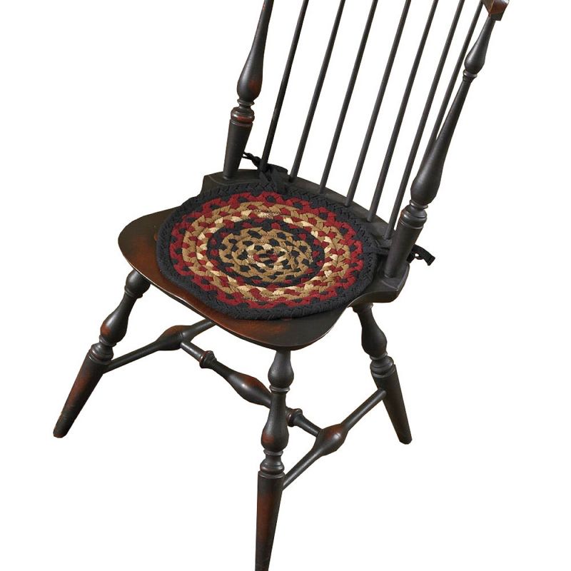Park Designs Folk Art Braided Chair Pad, 1 of 3