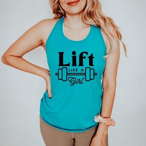 Simply Sage Market Women's Lift Like A Girl Racerback Tank - 1 of 4