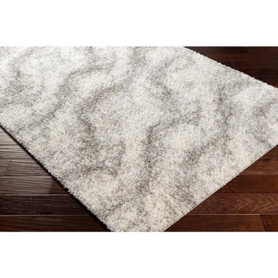 Boyden 5'3" x 7' Gray Shag Wool Area Rug