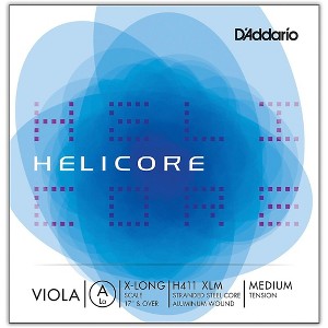 D'Addario Helicore Series Viola A String 17+ Extra Long Scale - 1 of 2