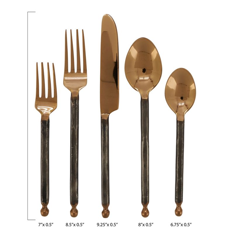 Saro Lifestyle Flatware With Stainless Steel Design, 2 of 4