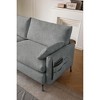 80" Fabric Spacious 2-Seater Loveseat with Thick Cushions & Arm Storage - 4 of 4