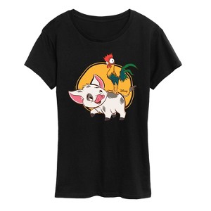 Women's - Disney - Pua And Hei Ehi Short Sleeve Graphic T-Shirt - 1 of 4