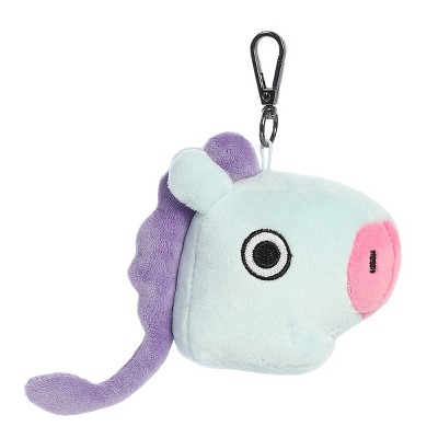 Aurora Mini MANG Clip-On BT21 Lovable Stuffed Doll Blue 4"