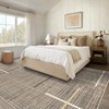 Modern Abstract Runner Rug – Washable Non-Slip Hallway Carpet, Thin Geometric Stripe Indoor Rug - 4 of 4