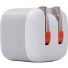 Ventev 12W Usb A Universal Mini Wall Charger And Usb A To Apple Lightning Cable White - 4 of 4