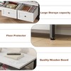 Rustic 63"/71" /79" TV Stand for TVs Up to 65"/75"/85" Industrial Media Console w/2 Drawers and Open Storage Shelves - 3 of 4