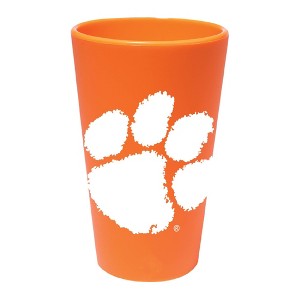 NCAA Clemson Tigers Silicone Pint Glass - 16oz - 1 of 2