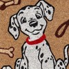HomeRoots 18" X 30" Beige and White Coir Dog Outdoor Door Mat - 4 of 4