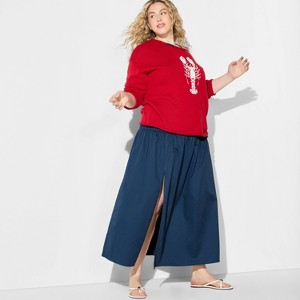 Women's Smocked Waist Maxi Skirt - Wild Fable™ - 1 of 3