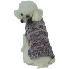 Pet Life (R) Royal Bark Heavy Cable Knitted Designer Fashion Dog Sweater - 2 of 3