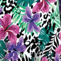 leopard tropical floral