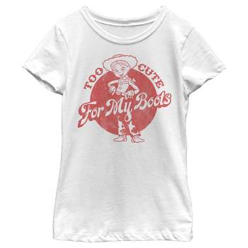 Girl's Toy Story Jessie TooCute For Boots T-Shirt