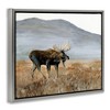 Stupell Industries Moose Wanderer Mountain Valley Floating Frame Canvas Art - 2 of 4