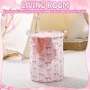 2 Pcs Coquette Bow Laundry Basket Coquette Storage Basket for Girls Nursery Hamper - 2 of 4