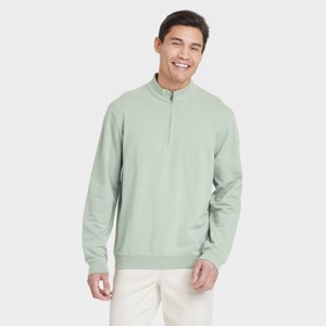 Men's Comfort Wear 1/4 Zip Sweatshirt - Goodfellow & Co™ - 1 of 3