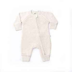 Goumi Faux Shearling Organic Bunting One-Piece - 1 of 4