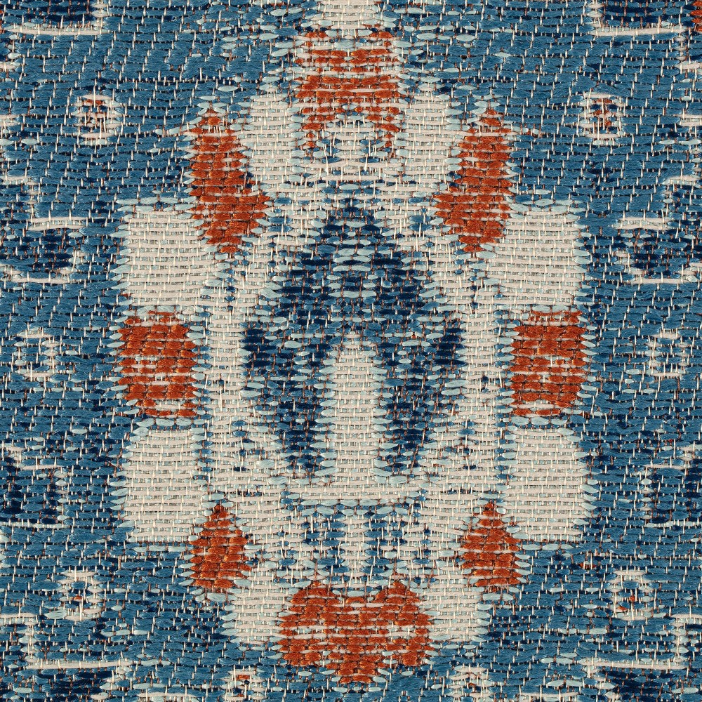 Photos - Doormat 40"x54" Alta 1/2" Rug'D Chair Floor Mat Blue/Ivory - Anji Mountain