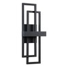 LamQee Black LED Wall Sconce Outdoor Large Modern Exterior Light Fixture Outside Lighting Sleek Dual Rectangle Indoor Light - 3 of 4