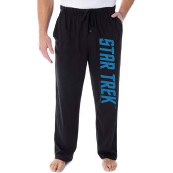 Star Trek Men's The Original Series TOS Classic Logo Sleepwear Pajama Pants Black