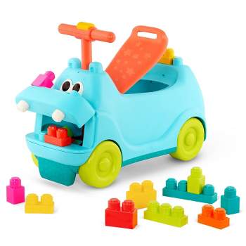 B. toys Ride On Toy with Blocks - Ride & Chomp