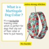 Country Brook Petz HossFit Jr Wide Martingale Dog Collar - Floral Collection - 2 of 4