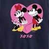 Boys' - Disney - Mickey And Minnie Heart Graphic Long Sleeve Fleece Sweatshirt - 2 of 4