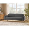 MINIMORE Modern Style 87.4"W Iris 3Seater Round Arm Mid-century Sofa - 2 of 4