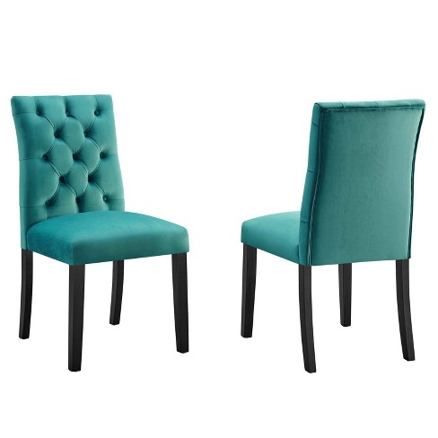 Modway duchess dining chair best sale fabric set of 2