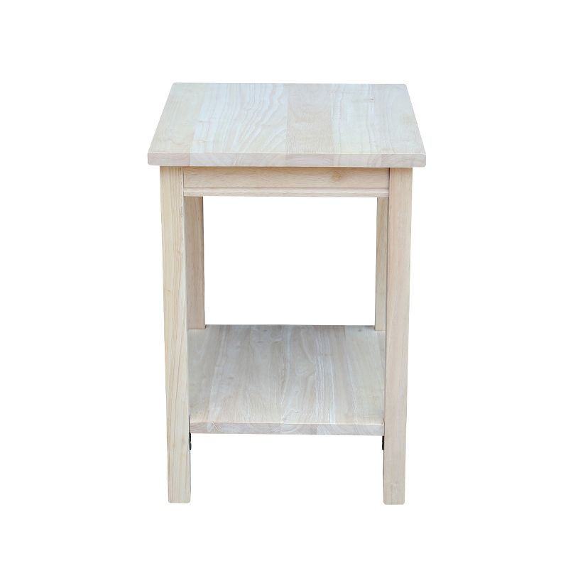 Portman Accent Table Unfinished - International Concepts, 4 of 8