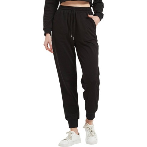 Anna kaci Women s Sweatpant Pocket High Waist Sport Gym Athletic Fit Jogger Pants Lounge Trousers Target