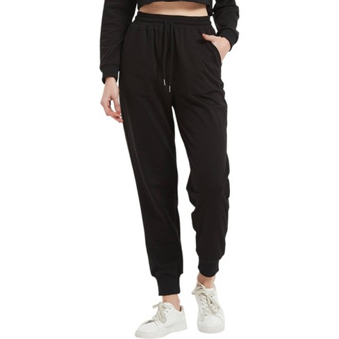 Anna kaci Women s Sweatpant Pocket High Waist Sport Gym Athletic Fit Jogger Pants Lounge Trousers Target