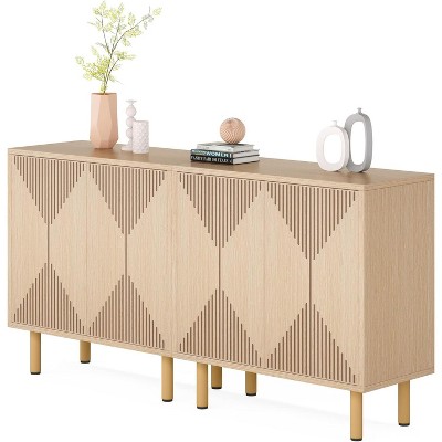 Lantine 59 inches Sideboard, Freestanding Storage Cabinet Set