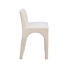 Meridian Furniture,Gramercy Beige Linen Textured Fabric Stool - 4 of 4